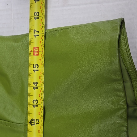 Shape FX Green Leather Jacket 14 - Picture 6 of 8